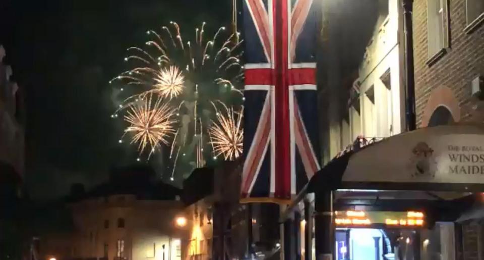  The incredible firework show ended a historic day for the Royal Family in Windsor