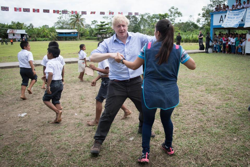  Boris got his own party on last night in the Amazon rainforest