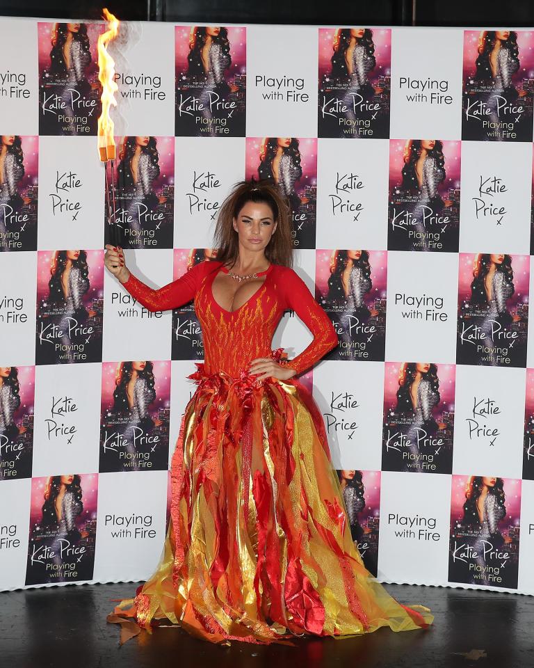  Katie at the launch of her book 'Playing With Fire'