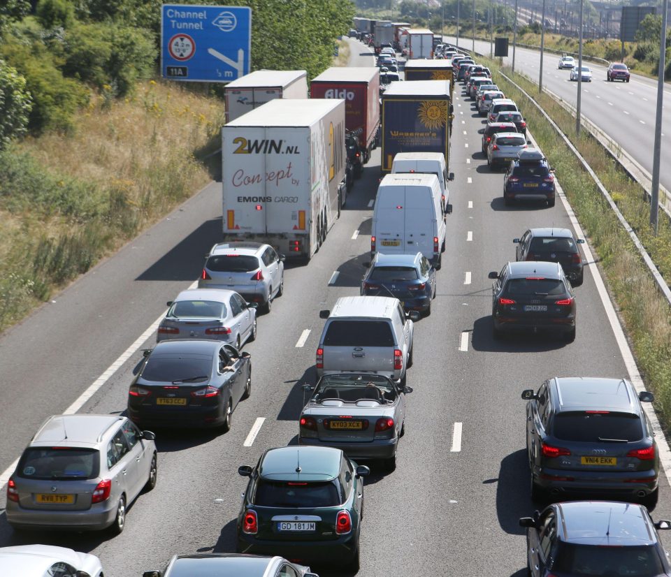  Turning 13 miles of the M20 into a lorry park is what could happen if a Brexit 'no deal' happens