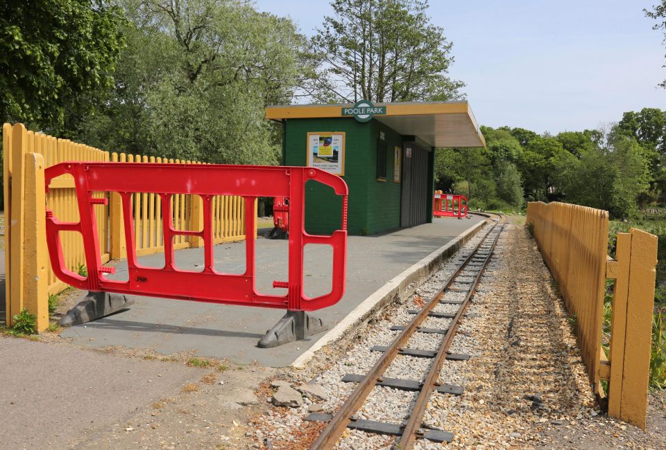  The public will not be able to ride on the mini railway train for the time being