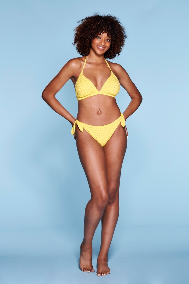 Leah looks phenomenal in this yellow bikini