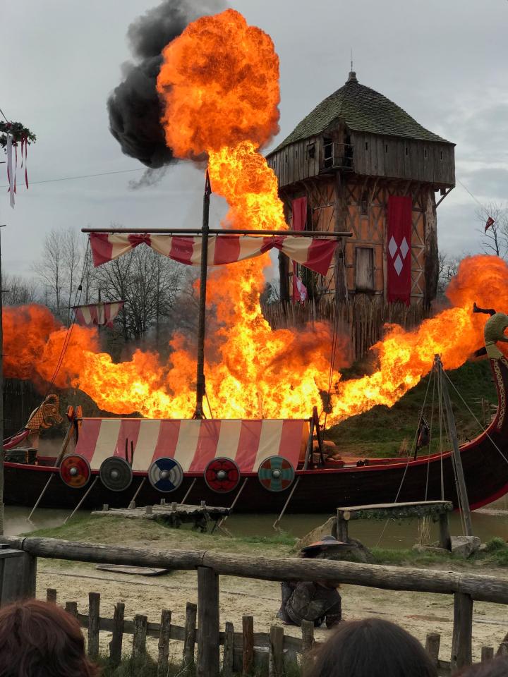  The theme park's Vikings show ends in an impressive blaze of fire and fury