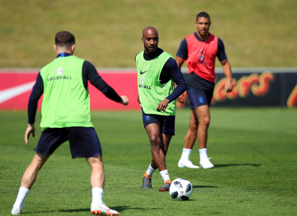 The Man City man has been training with the England squad