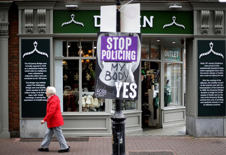  Lampposts across Ireland's cities, towns and villages are covered in conflicting posters