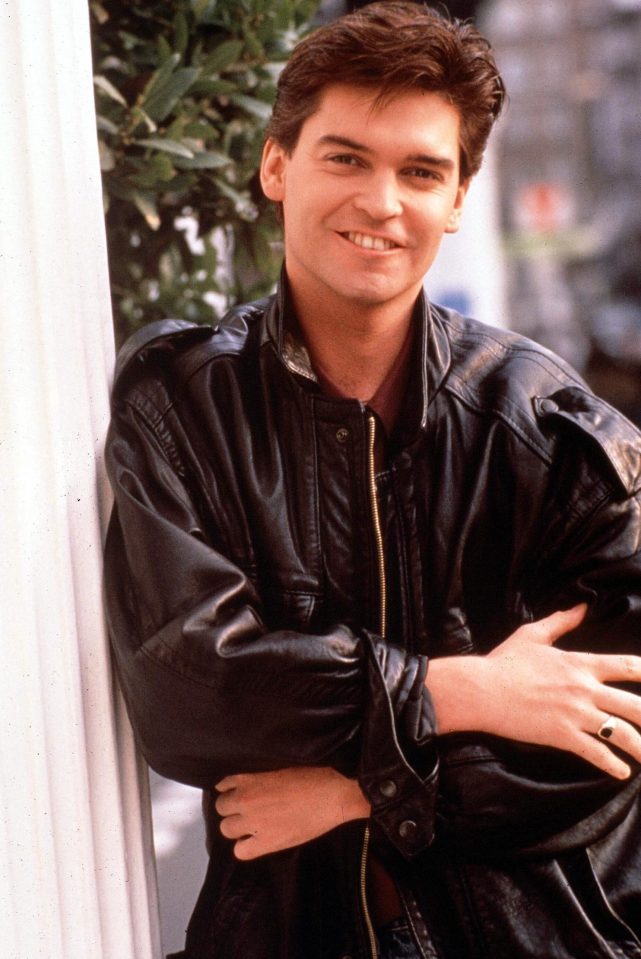  Sporting a leather jacket in 1980s, he looks handsome