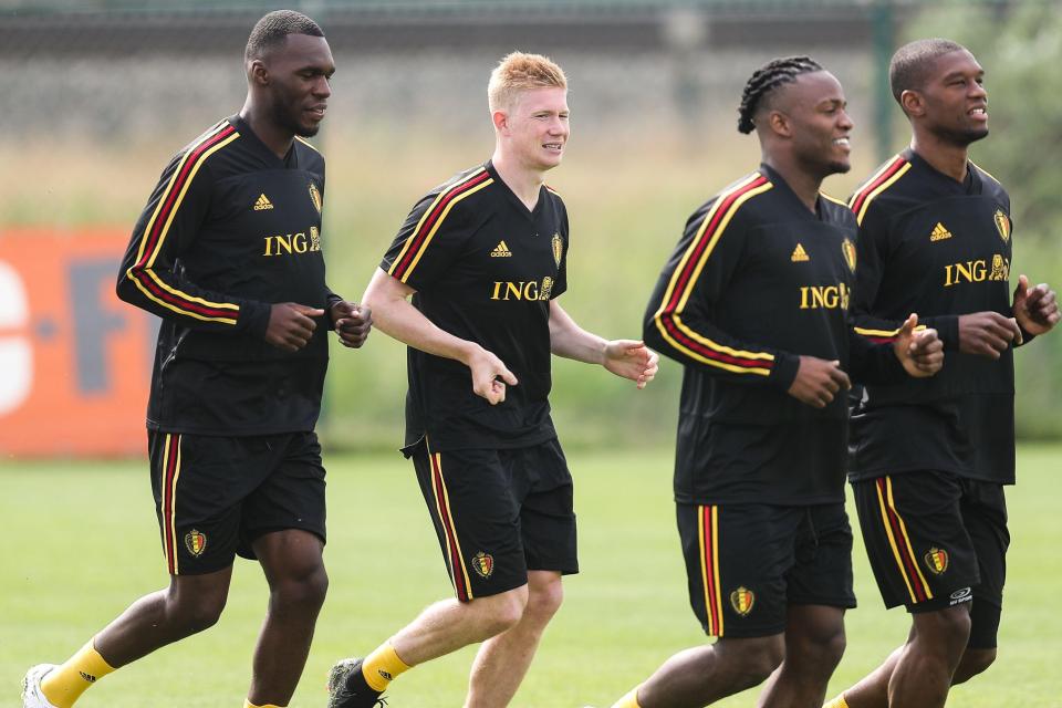  Belgium squad in training ahead the World Cup in Russia