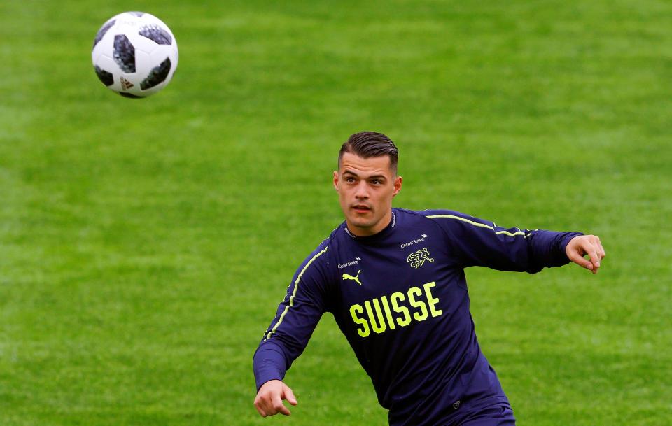  Xhaka is part of Switzerland's 26-man preliminary squad