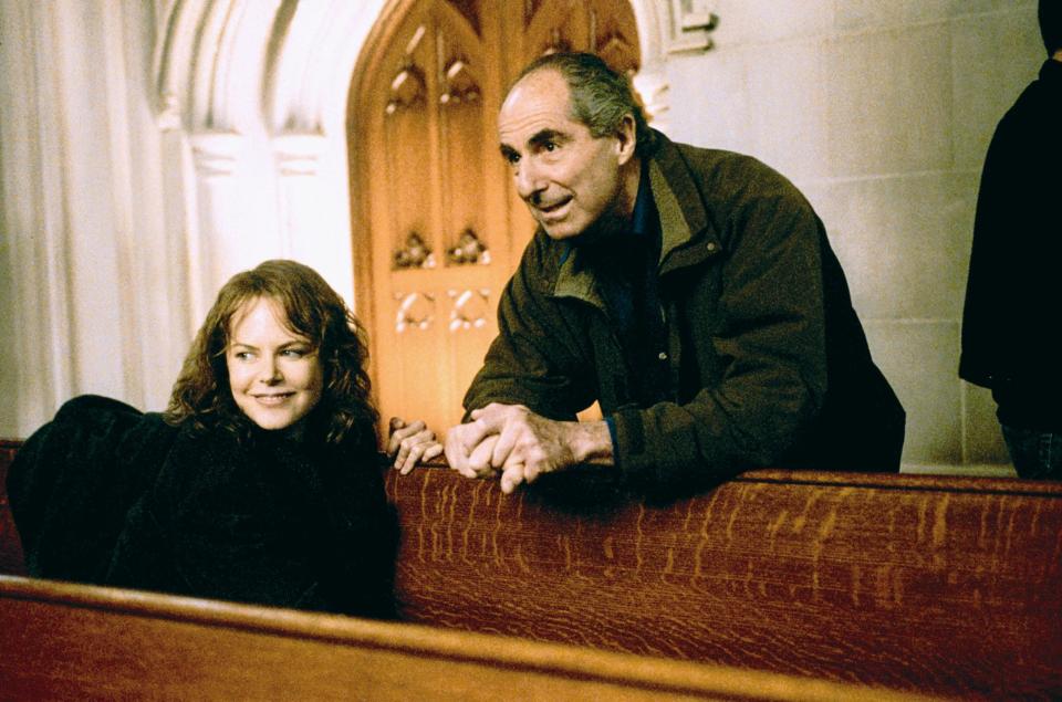  Roth with Nicole Kidman on the set of The Human Stain