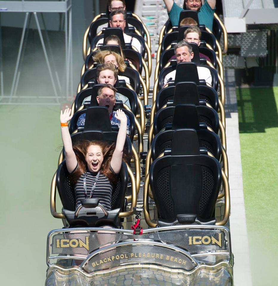 The Sun's Jessica Lester headed to Blackpool to try out the new ICON rollercoaster before it opens to the public this weekend 