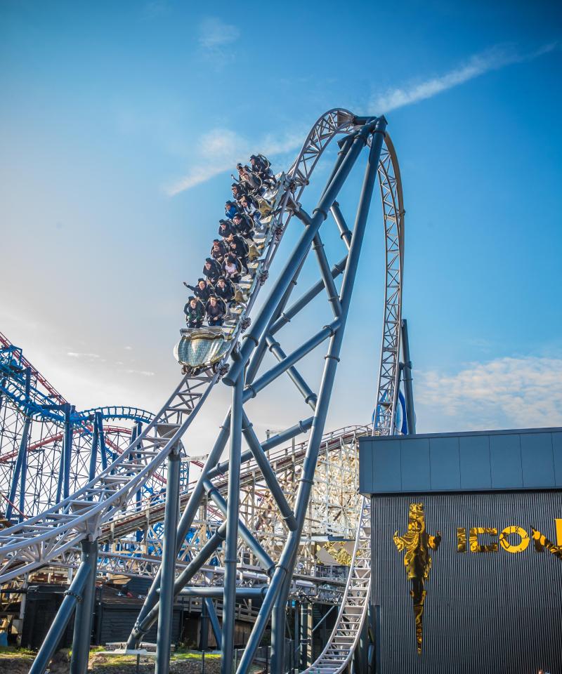 Millions have been spent on what is the UK's first ever double-launch rollercoaster, reaching heights of 88.5ft, with drops of up to 82ft