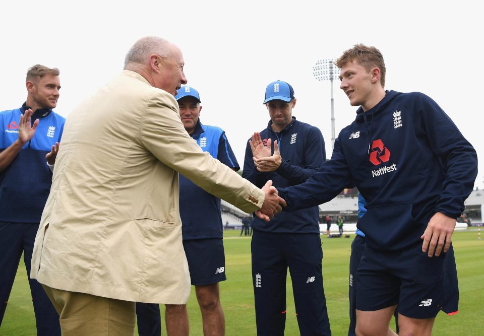  Spinner Dom Bess is awarded his first Test cap before the start of play