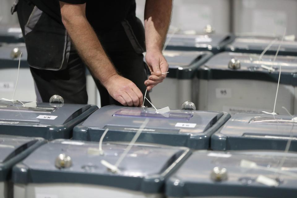  Just a small collection of the thousands of ballot boxes