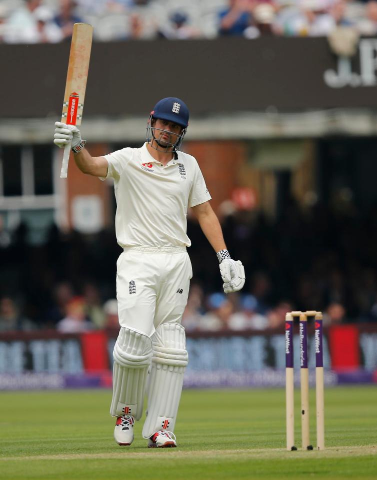 Alastair Cook offered resistance and top scored with 70