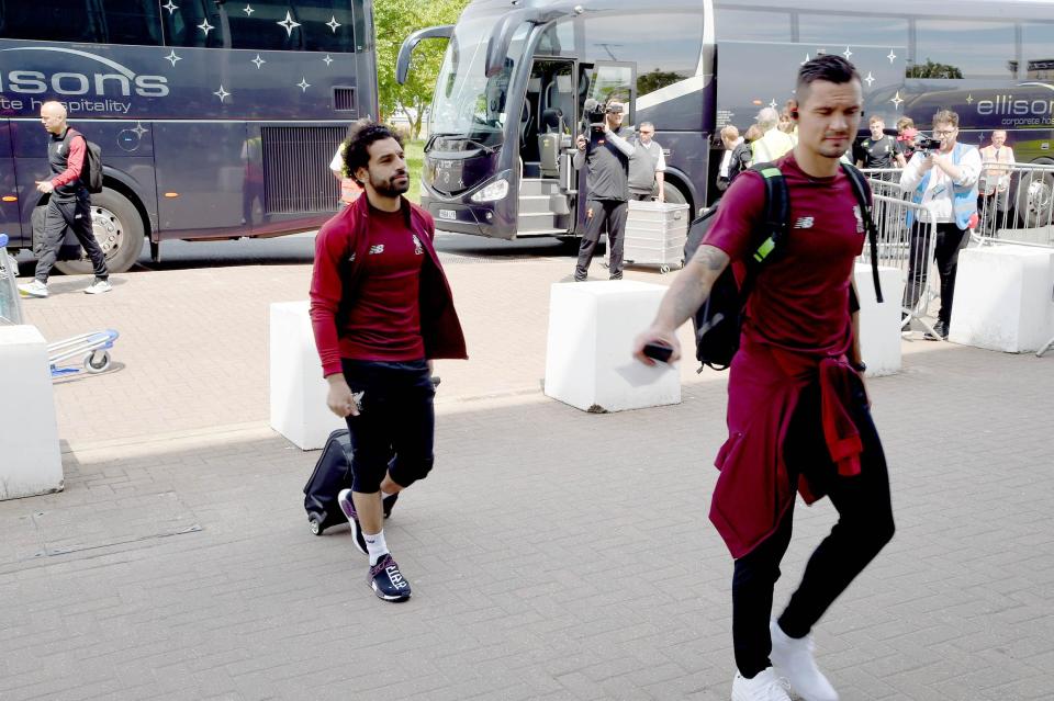  Mohamed Salah and Co flew out to Kiev on Thursday afternoon