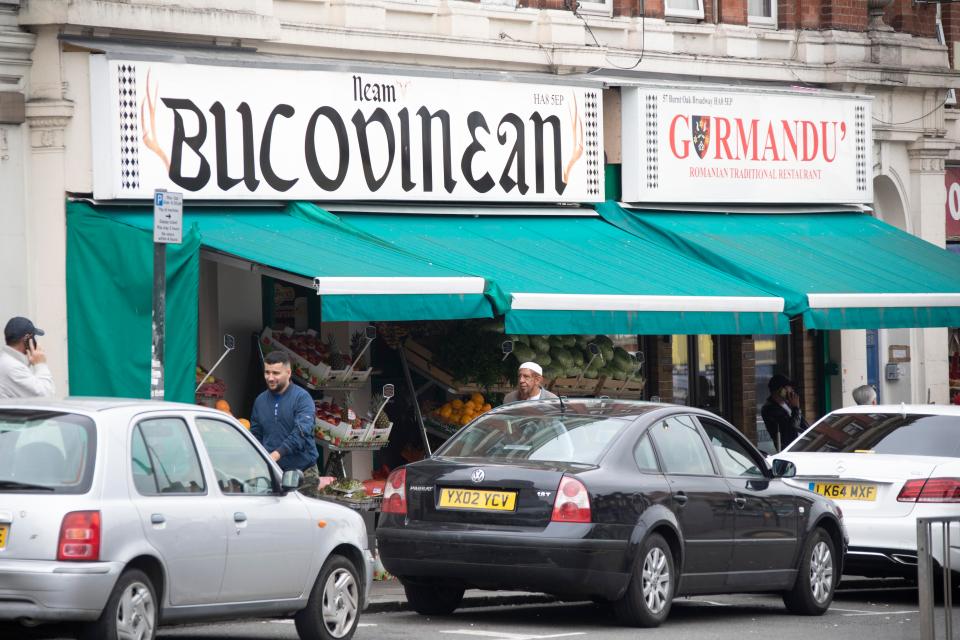  When you get off the train at Burnt Oak, you're greeted by a wall of Romanian shops and restaurants