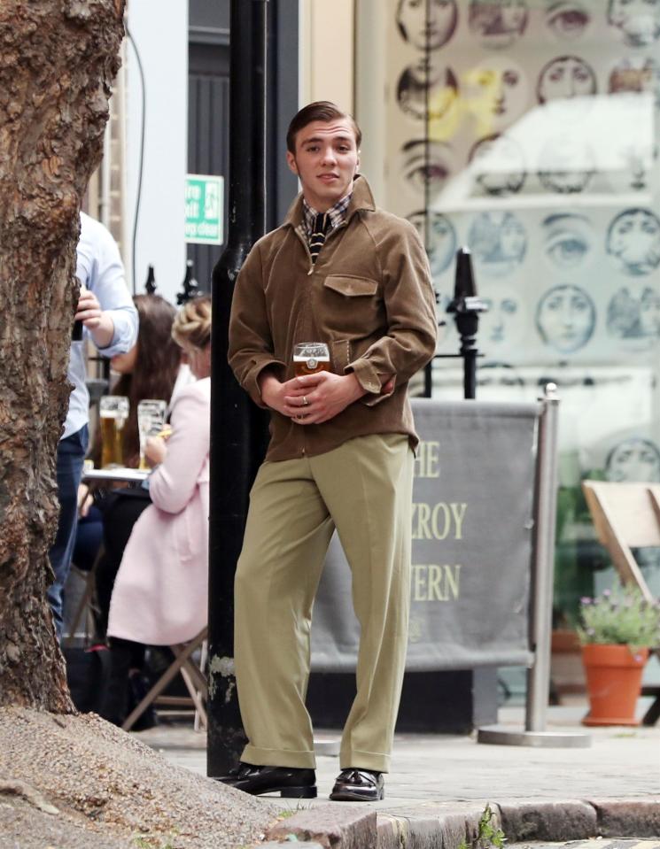  Rocco Ritchie showed off a new look in London this week