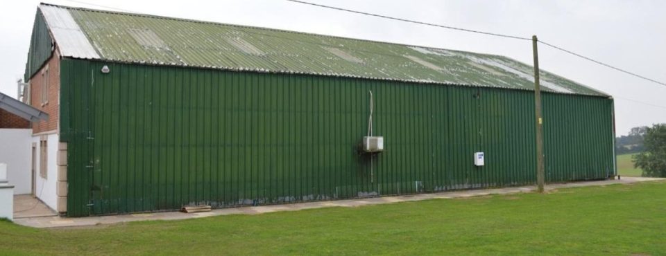  The side view of Shedley Manor was disguised as a cowshed