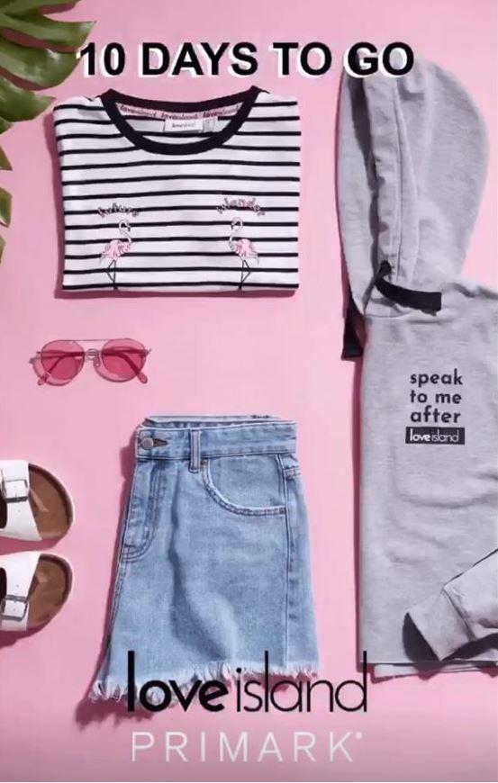  Primark's Love Island collection also includes a slogan hoodie and T-shirt