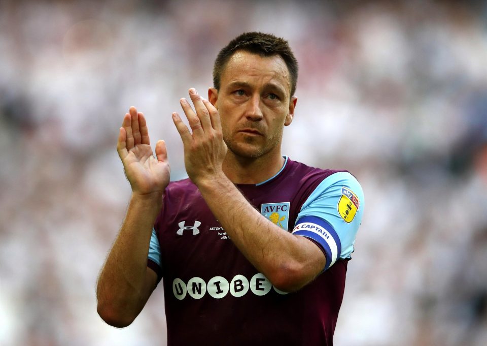  Terry appeared emotional at the final whistle at Wembley, adding to rumours it was his final Villa appearance