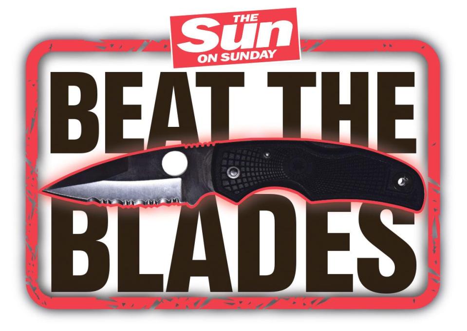  The Sun on Sunday launched the 'Beat the Blades' campaign to tackle knife crime