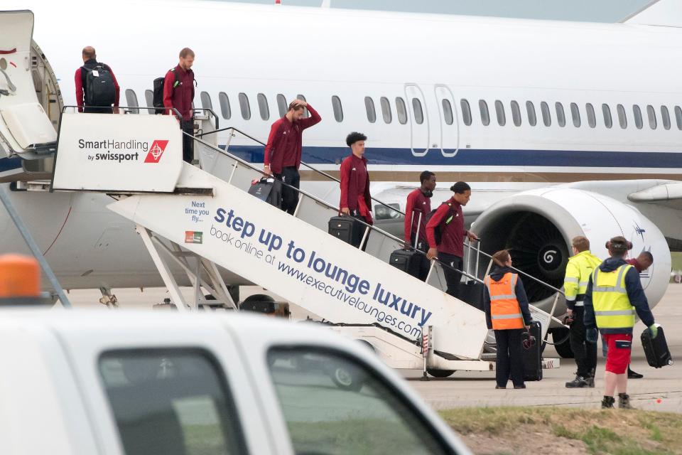 The Reds squad were back in England by first light following their Champions League final frustration