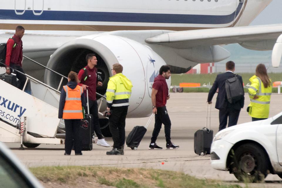 Mo Salah had his arm in a sling as he contemplated the possibility he might miss the start of the World Cup in Russia