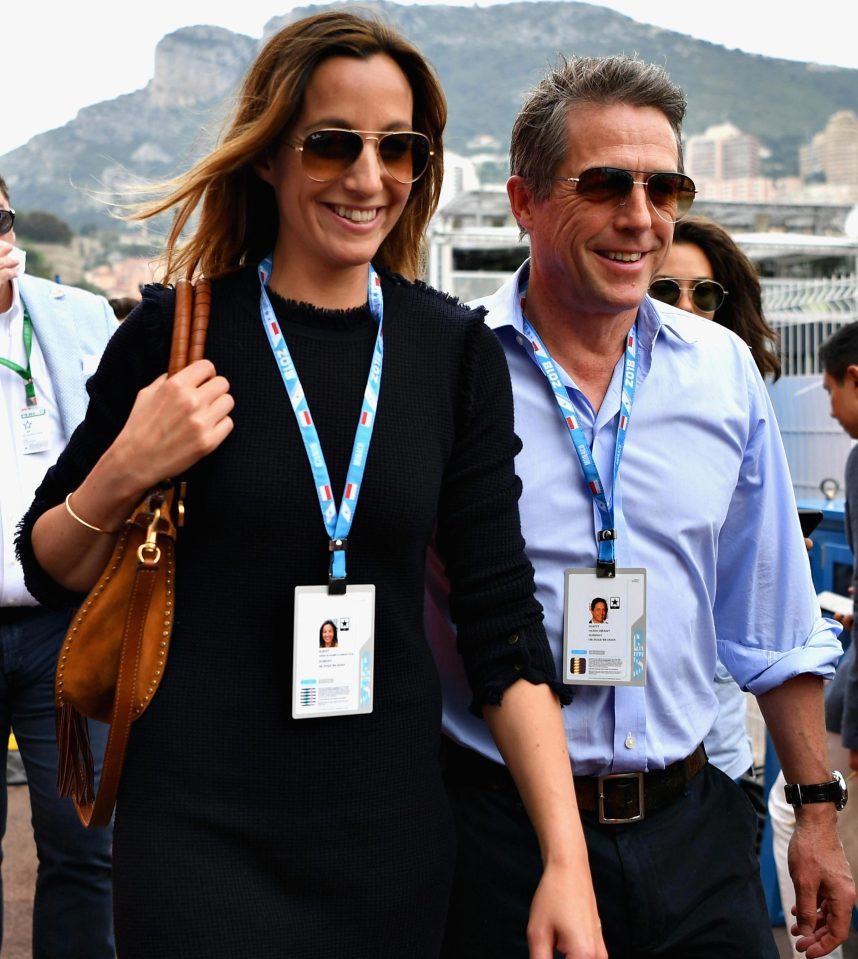  Hugh Grant and new wife Anna Eberstein headed to Monaco soon after their wedding