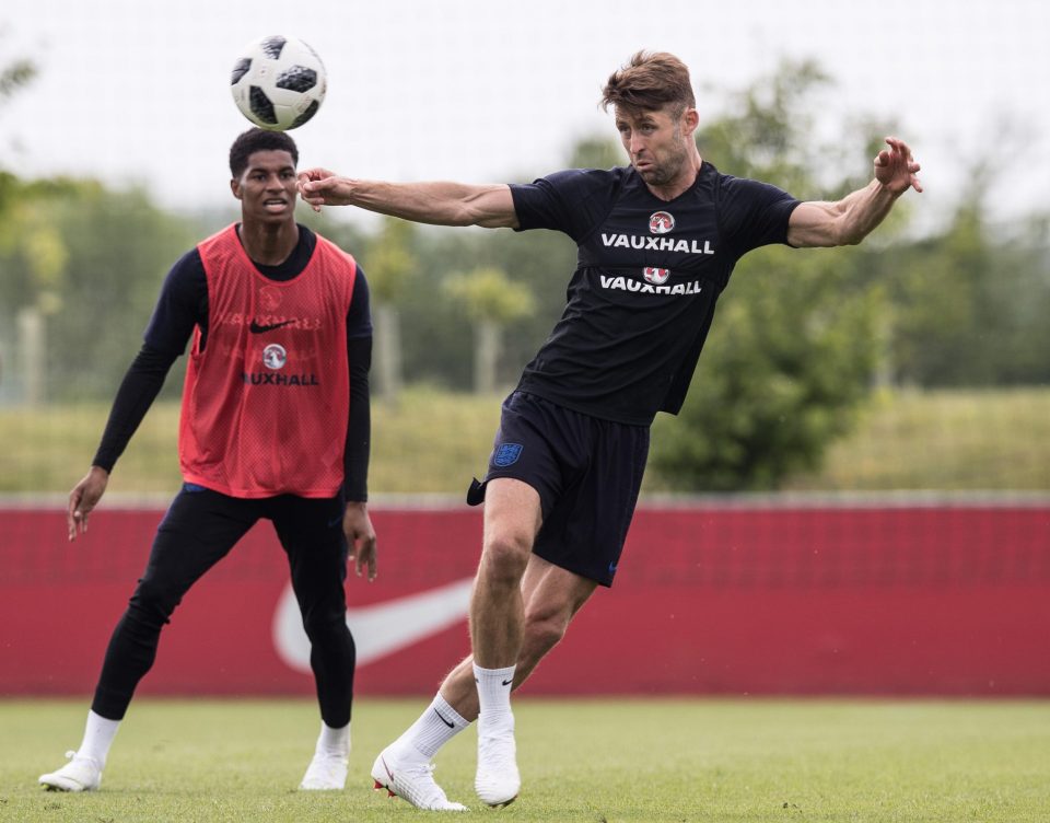  Chelsea defender Gary Cahill and Manchester United striker Marcus Rashford have gone from rivals to team-mates