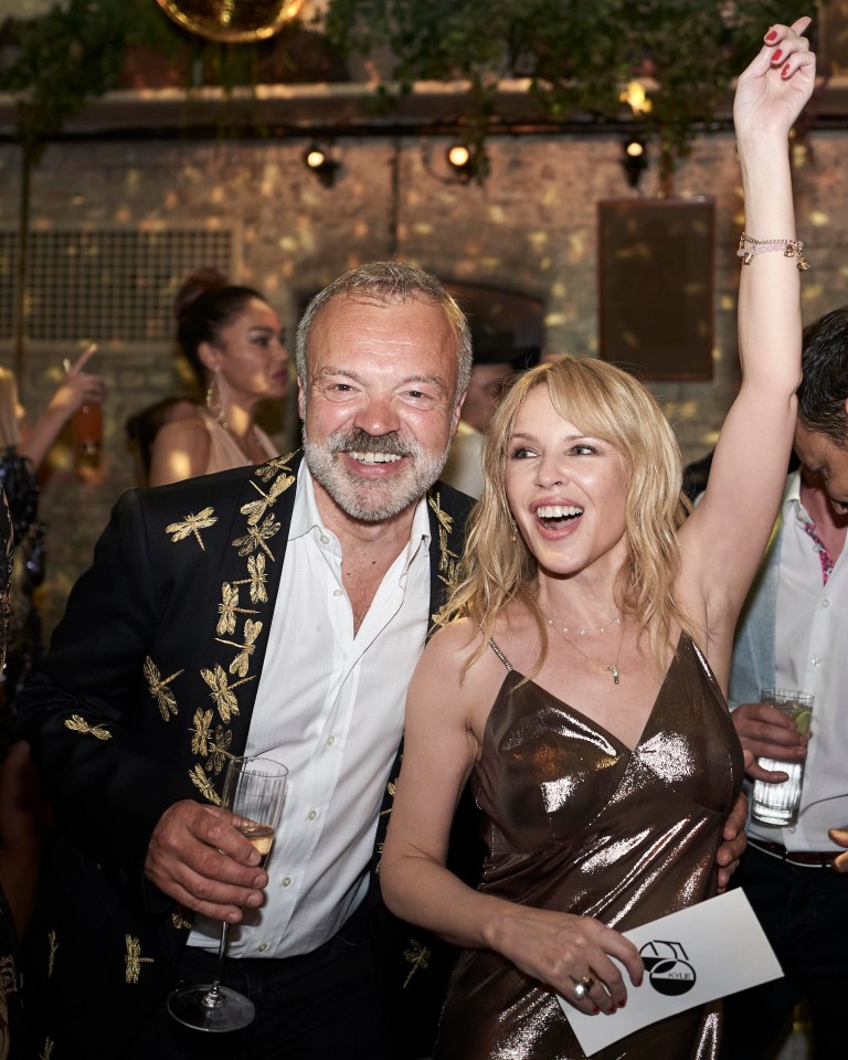 Graham Norton was also in attendance, making the party a celeb-filled bash