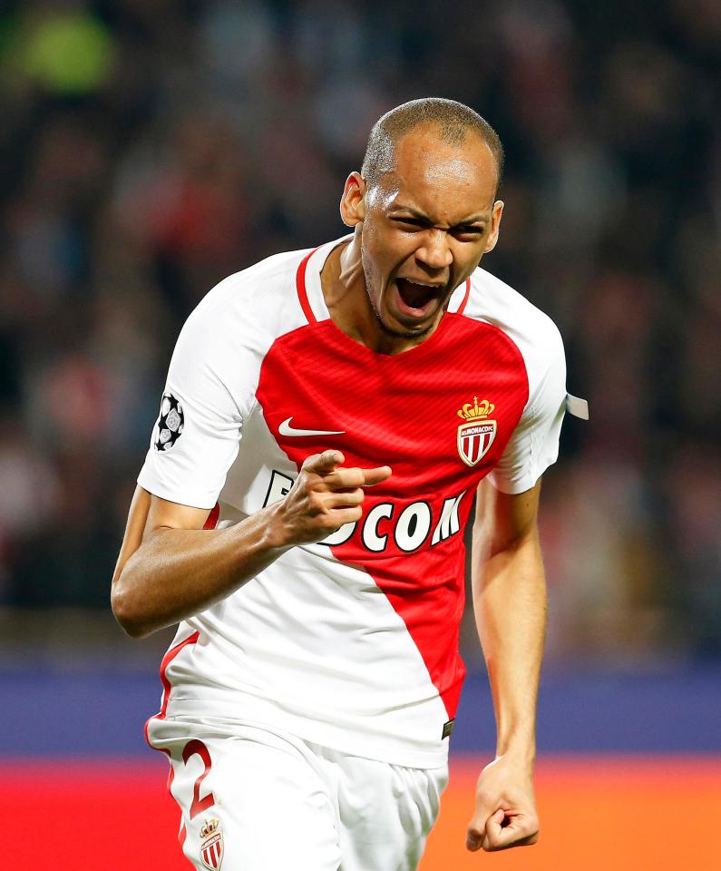  Fabinho spent five seasons at Monaco but missed out on Brazil's World Cup squad