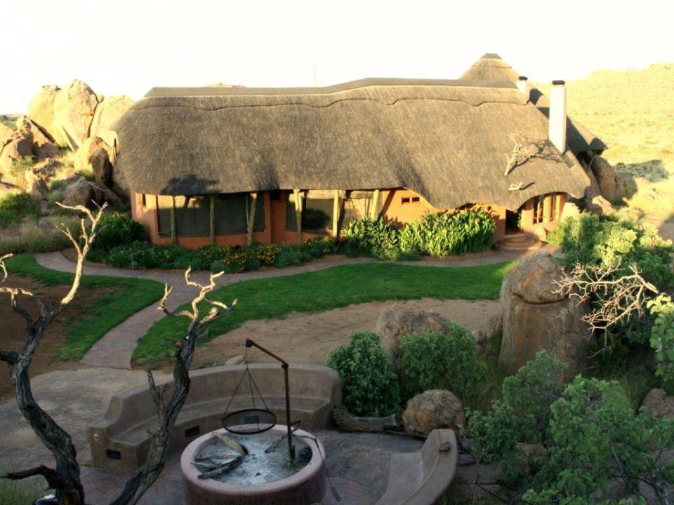 At this Namibian villa, the first sight of the morning is likely to be local antelopes and zebras grazing outside the window