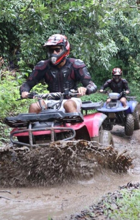  Chris Smalling and wife Sam revved about on quads on beautiful Koh Kood Island