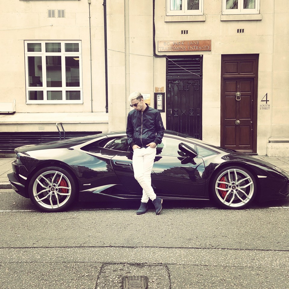 This Rich Kid of Instagram poses next to his flash sports car