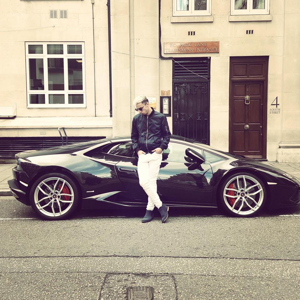  This Rich Kid of Instagram poses next to his flash sports car