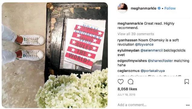  Meghan onced urged her followers to read Noam Chomsky