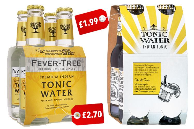  Lidl's own brand tonic costs nearly half the price of posh rival fever tree