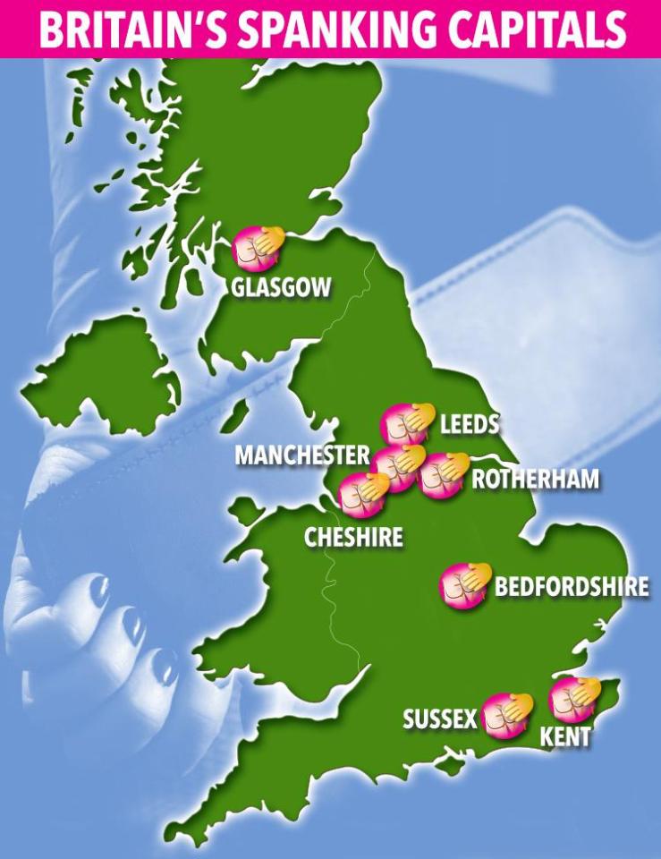  Do you live in a spanking capital? These are some parts of the country where thrashing is thriving