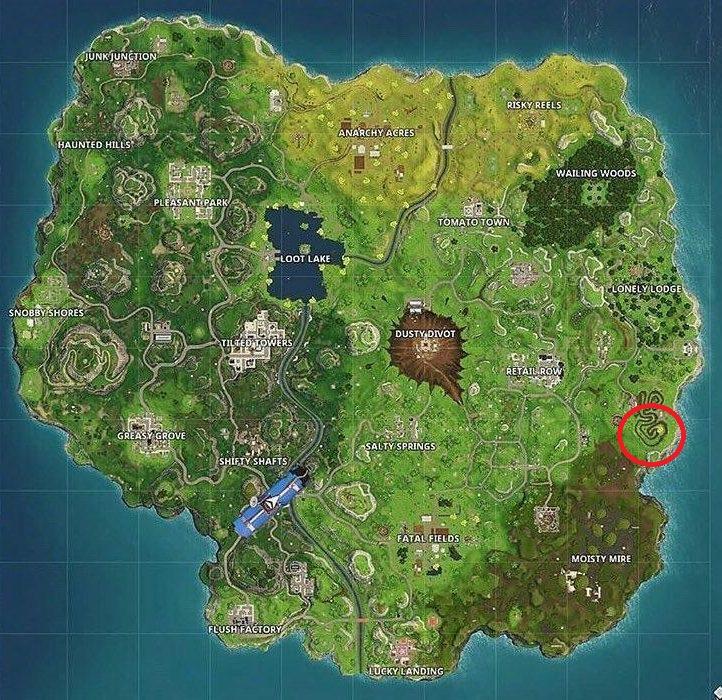  Follow the treasure map found in Salty Springs challenge revealed