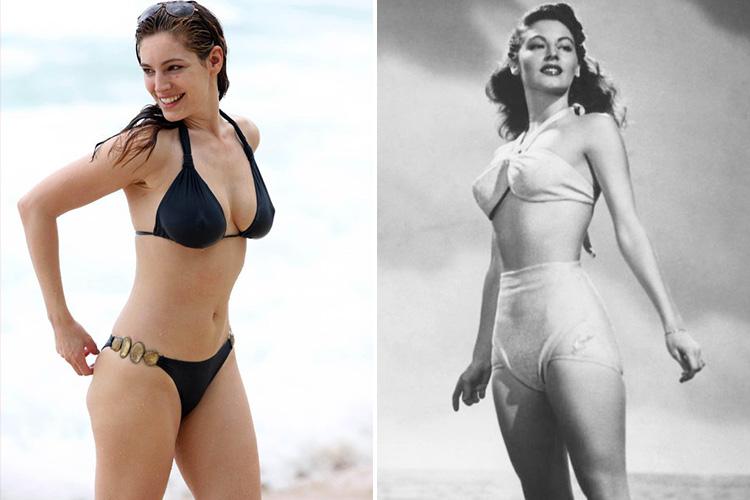  Ava Gardner was a star in the Forties and she has similar looks to Kelly Brook