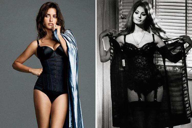  Some say Penelope Cruz looks like Italian model Sophia Loren from the film Two Women in 1960