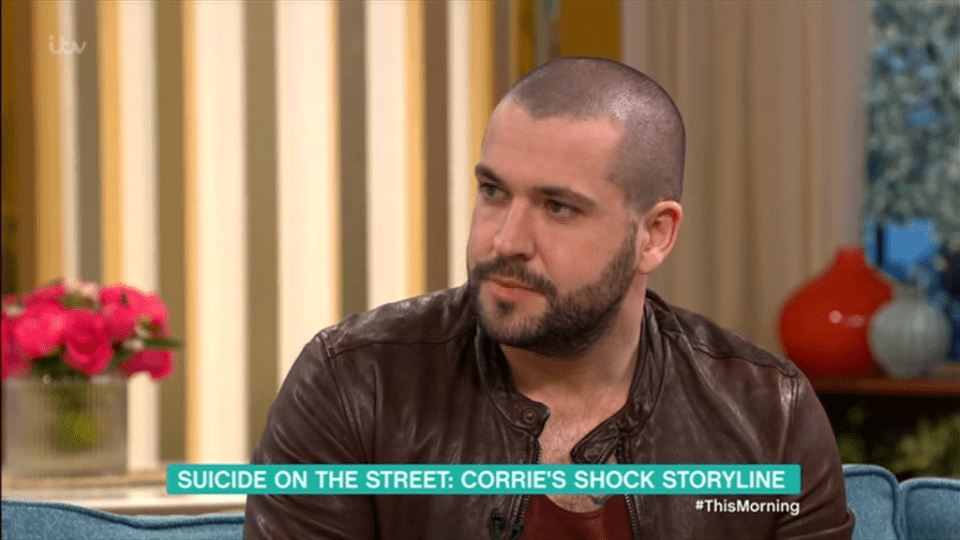  Shayne Ward was emotional during his appearance on This Morning today