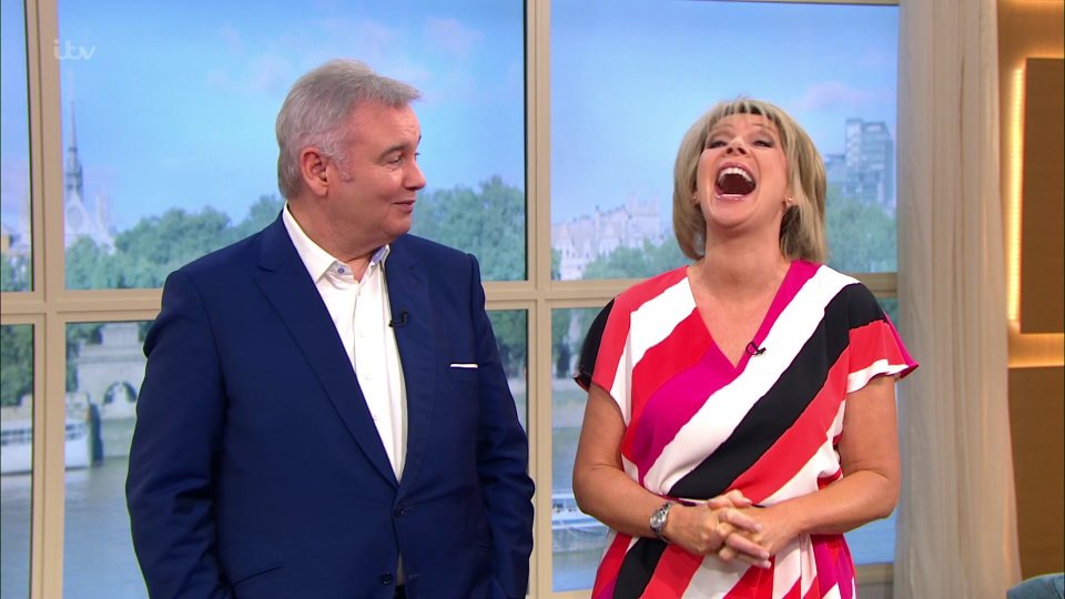 Eamonn Holmes made a dirty joke about Ruth Langsford's pant son This Morning 