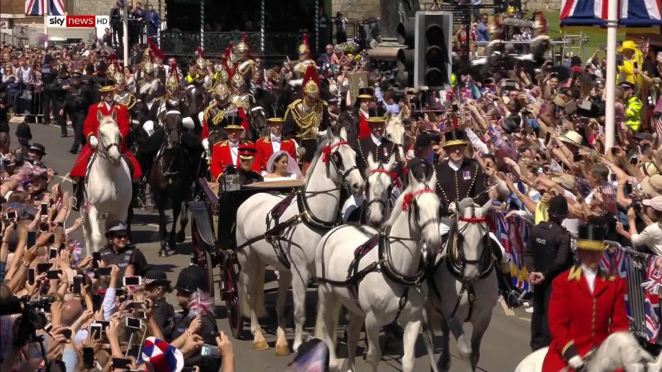  They were carried in an Ascot Landau Carriage, one of five special vehicles kept by the Royal Mews