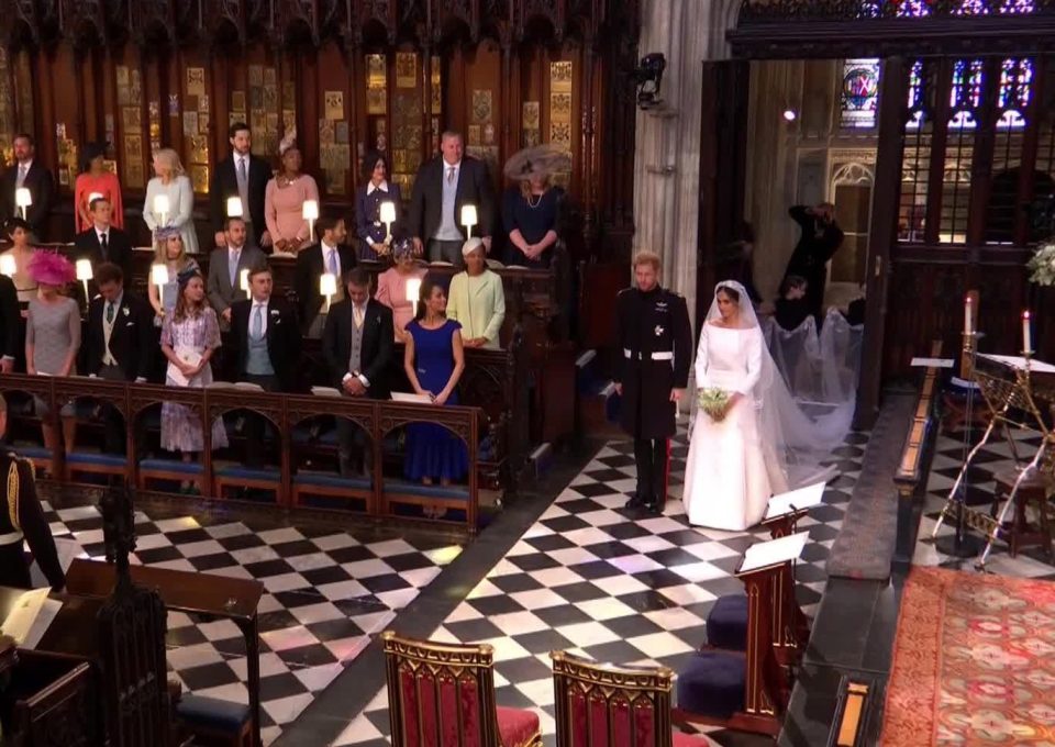  Prince Harry and Meghan sang God Save The Queen after tying the knot in St Georges Chapel