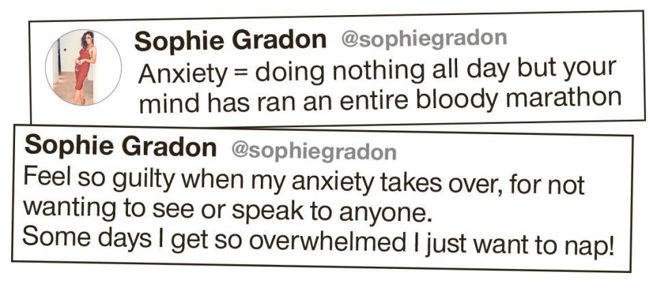 Sophie had spoken about her mental health struggles in a series of posts on social media