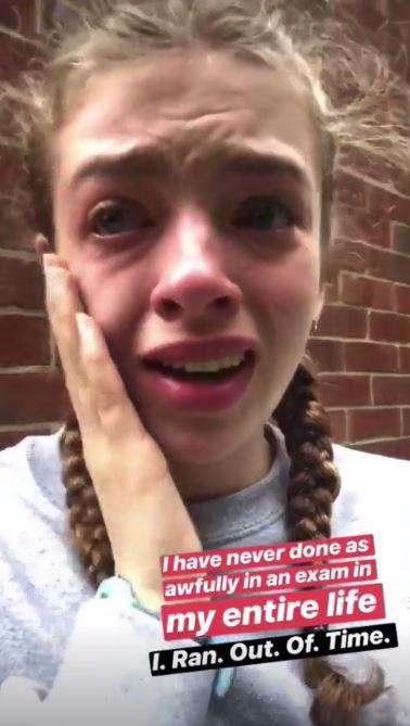  Jade claimed 'everyone' in her exam room burst into tears as they tackled a tough A-level biology paper