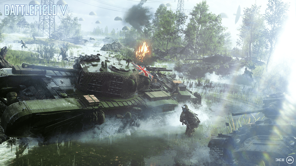  Players will be rolling across Battlefield V's Royale mode maps in tanks, not shopping carts