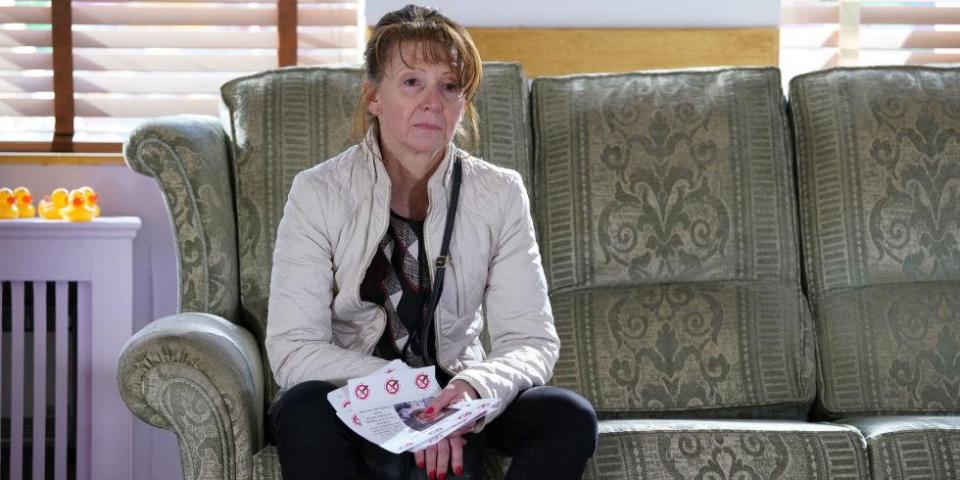  Carmel Kazemi is falling apart in EastEnders following the death of her son Shakil