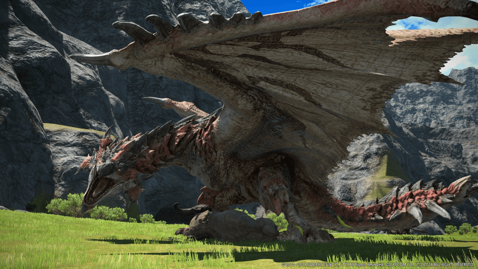  Rathalos is coming to Eorza, the world of Final Fantasy XIV, later this year